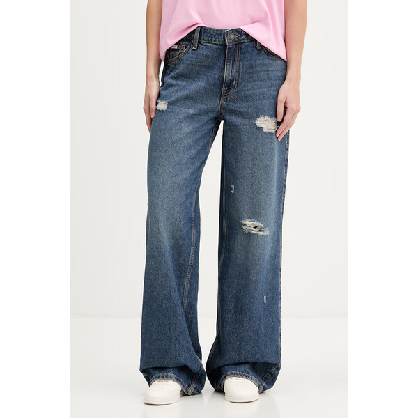 Guess Jeans jeansy  damskie kolor niebieski W5YA0Y D6362 W5YA0Y.D6362