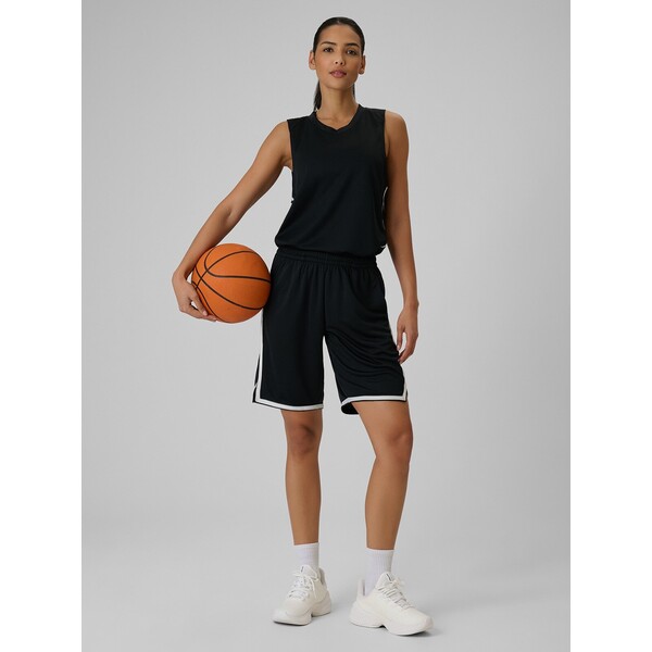 4F Spodenki do koszykówki szybkoschnące uniseks - czarne 4FWMM00TFSHF1309-20S