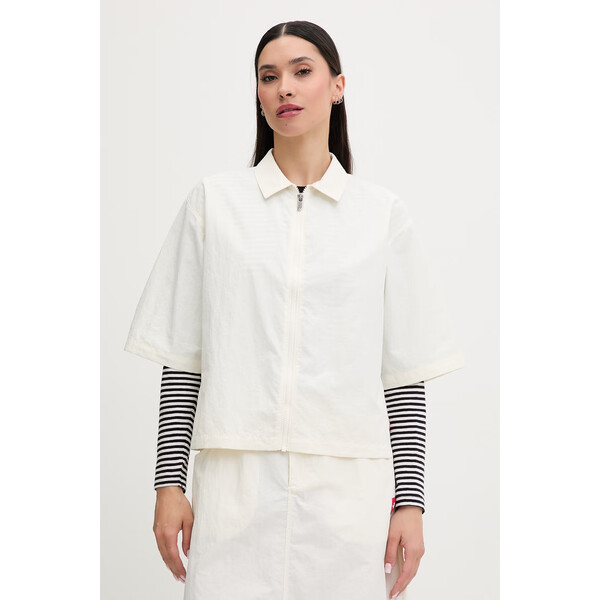 The North Face koszula damska  beżowa gładka NF0A8FHBQLI1