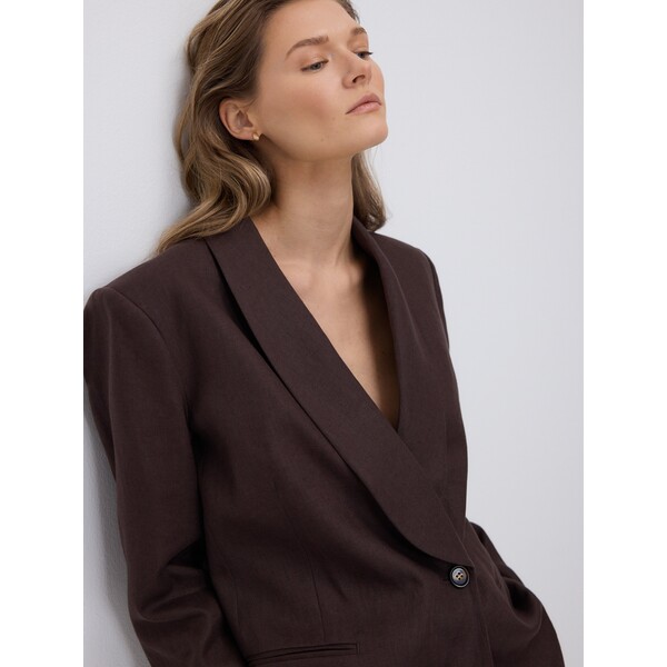 Reserved Lniana marynarka 044JL-89X