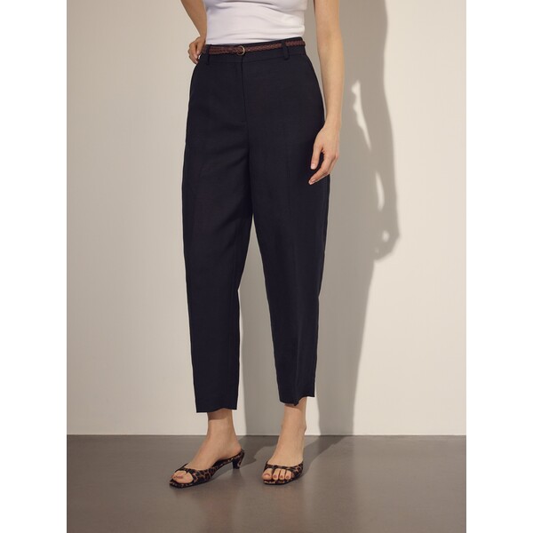 Reserved Spodnie z lnem i wiskozą 081JL-99X