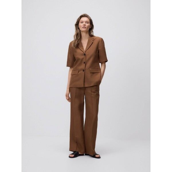 Reserved Spodnie z lnem 079JL-84X