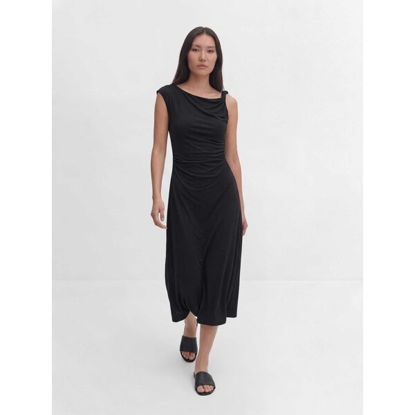 Reserved Sukienka midi z drapowaniem 698HS-99X