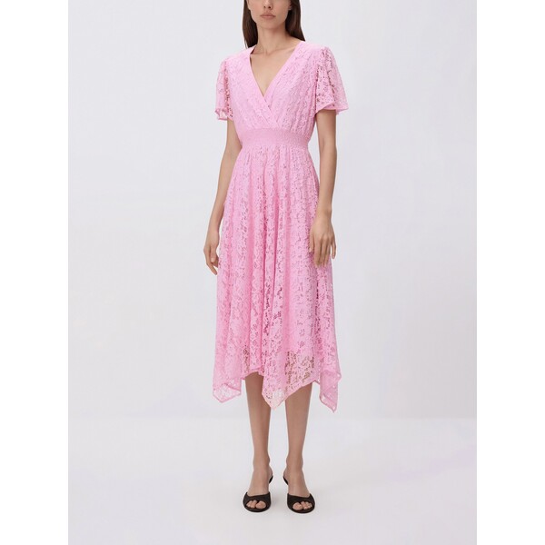 Reserved Koronkowa sukienka midi 730HR-03X