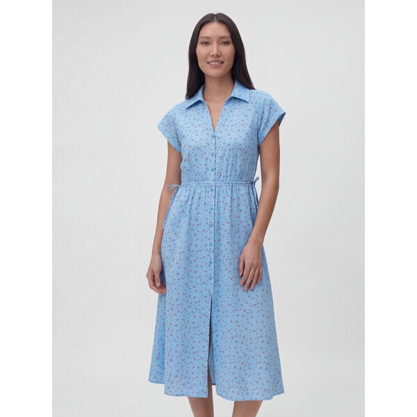 Reserved Sukienka midi w kwiaty 460JO-55X