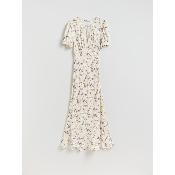 Reserved Wzorzysta sukienka maxi 191KO-MLC