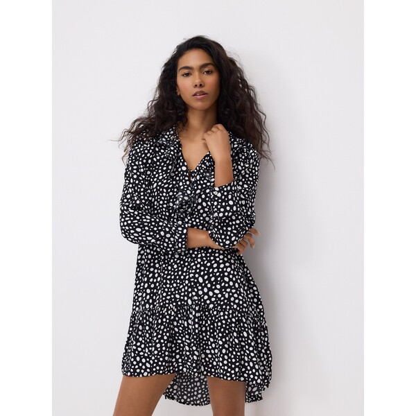 Reserved Wzorzysta sukienka mini 875KI-99X