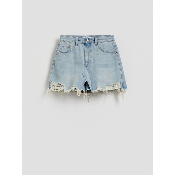 Reserved Jeansowe spódnico-szorty 823JW-50J