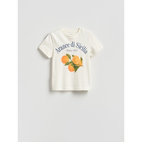 Reserved T-shirt z nadrukiem 277HT-01X