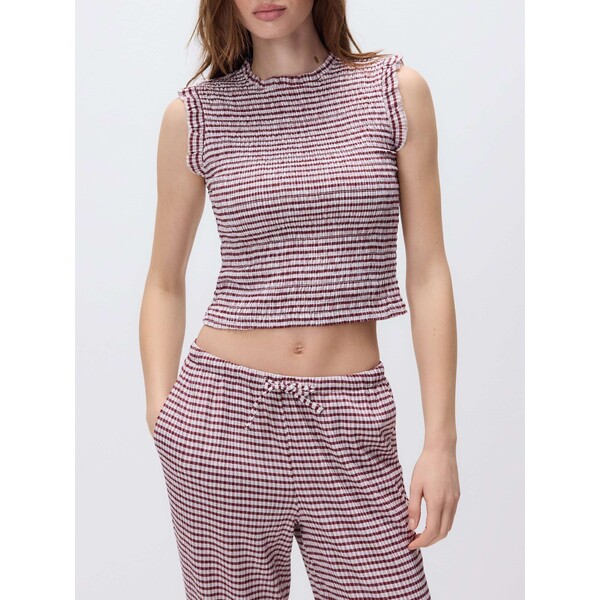 Reserved Strukturalna bluzka bez rękawów 383HT-83X