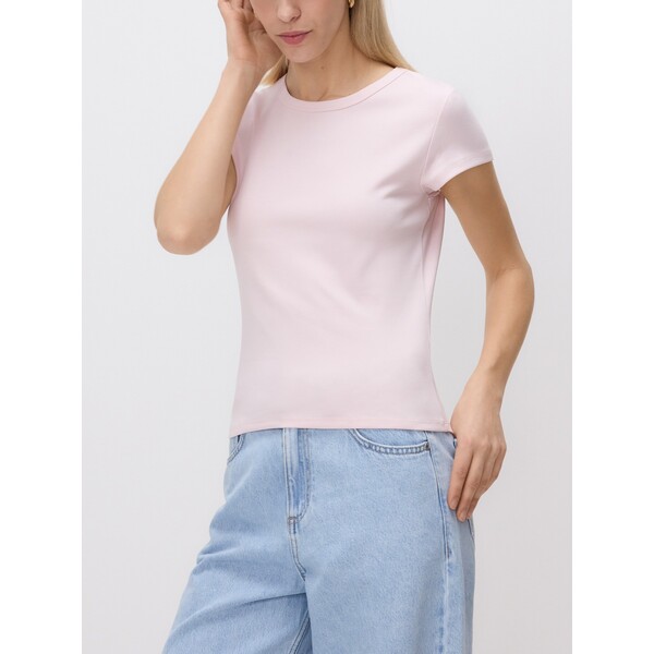 Reserved T-shirt z bawełny merceryzowanej 578GR-03X