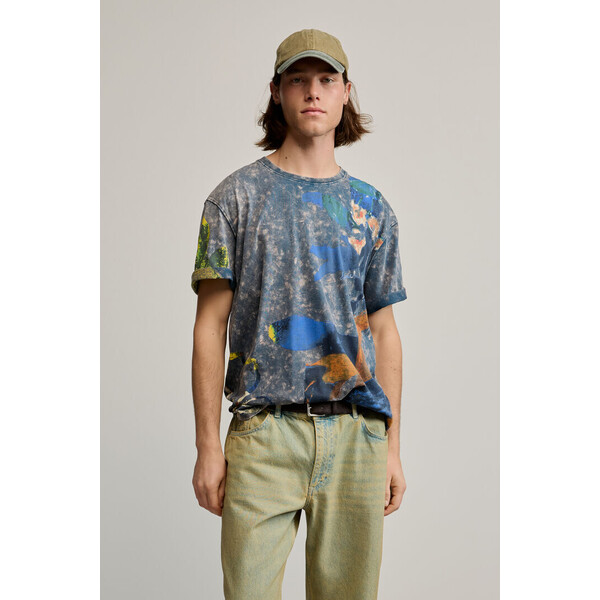 Desigual Artystyczny nadruk na koszulce 26SMTK165001