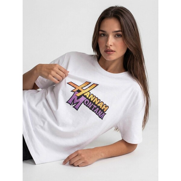 House Biała koszulka UNISEX z nadrukiem Hannah Montana 307KR-00X