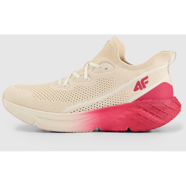 4F Niskie sneakersy wsuwane VELOCORE 2.0 damskie - beżowe 4FRSS26FSNEF032-83S