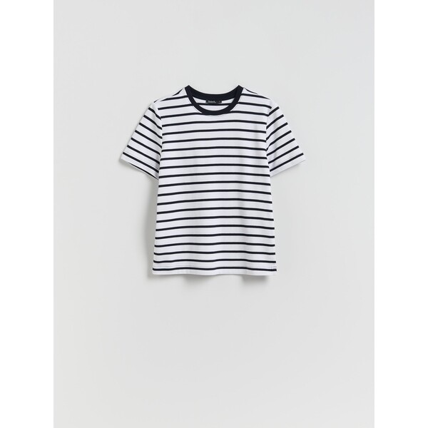 Reserved T-shirt z bawełny merceryzowanej 2292T-59P