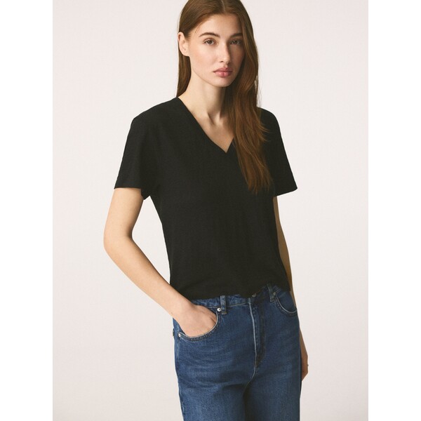 Reserved Lniany t-shirt 188IT-99X