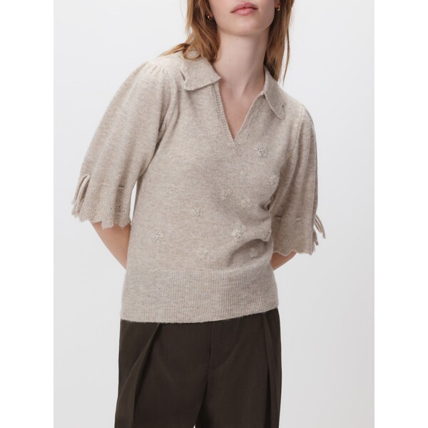 Reserved Sweter z kołnierzykiem 314HI-08M