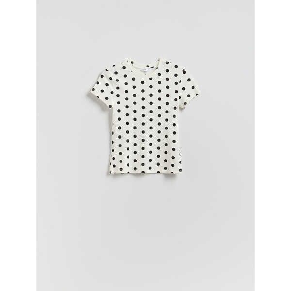 Reserved T-shirt w groszki 652LD-MLC
