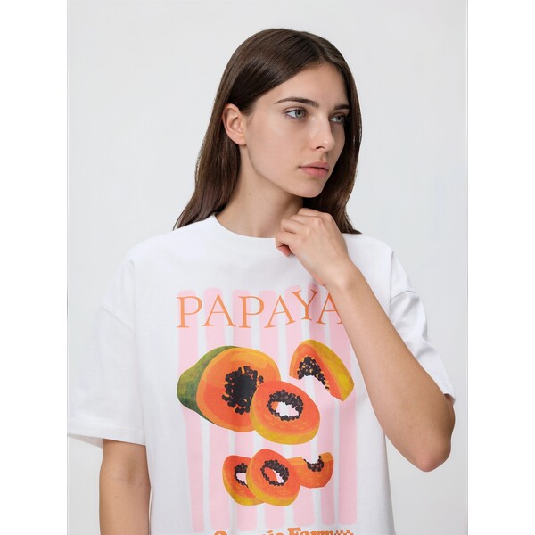 Reserved T-shirt z nadrukiem 353JX-00X