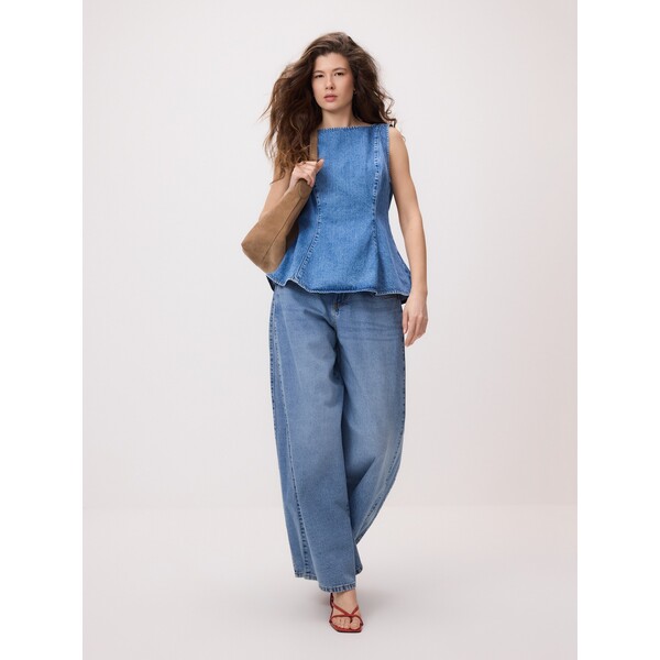 Reserved Jeansowy top 891JH-55J