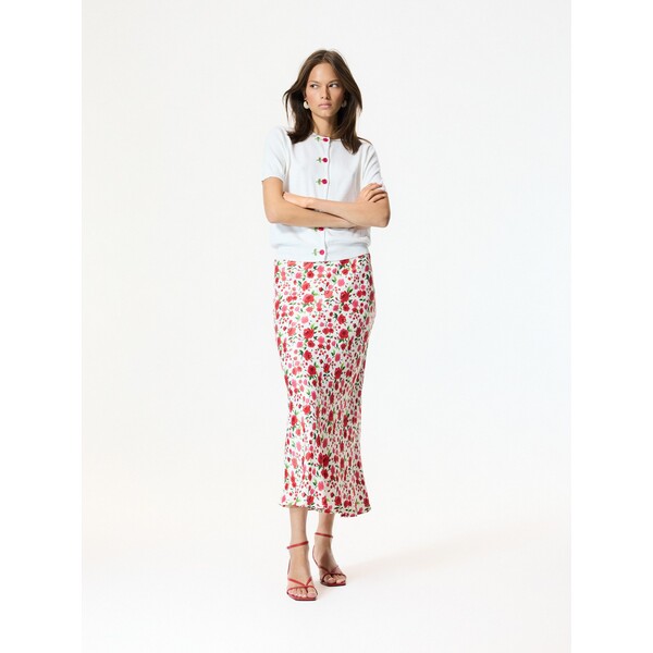 Reserved Spódnica midi w kwiaty 296KK-MLC