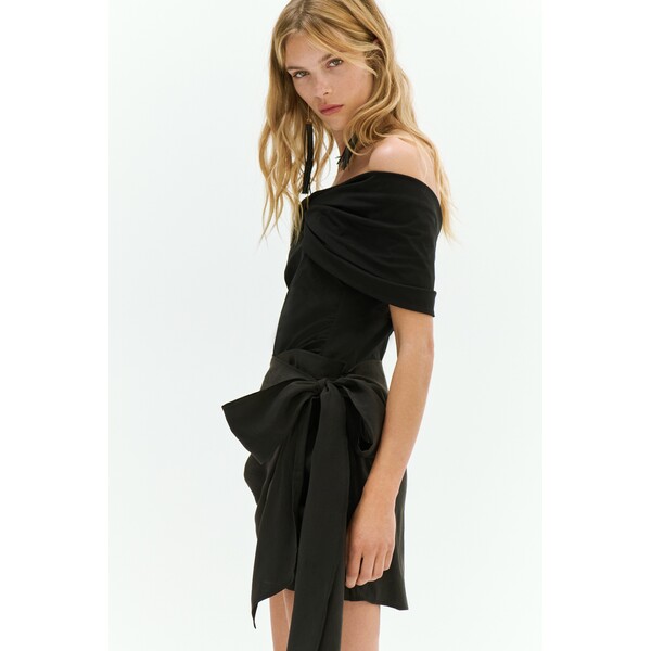 H&M Kopertowa spódnica z drapowaniem 1345057