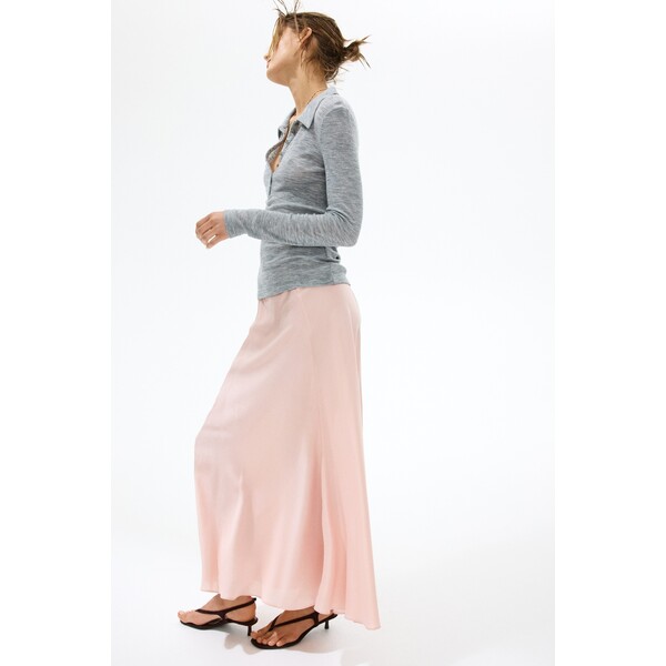 H&M Satynowa spódnica maxi 1334576