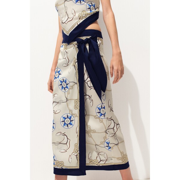 H&M Kopertowa spódnica z lyocellu 1343479