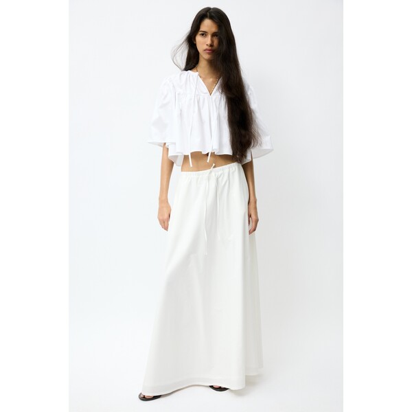 H&M Spódnica maxi z bawełnianej popeliny 1326578