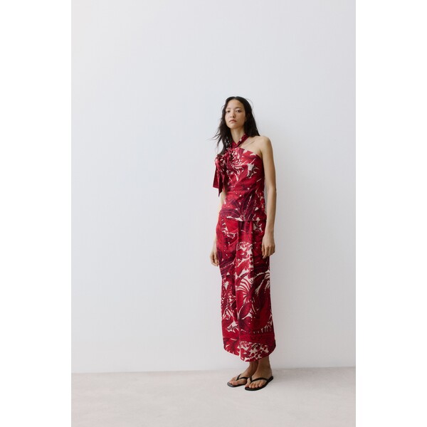 H&M Spódnica midi z marszczonym detalem 1354076
