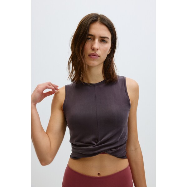 H&M Sportowy top bez rękawów Slim Fit 1337917