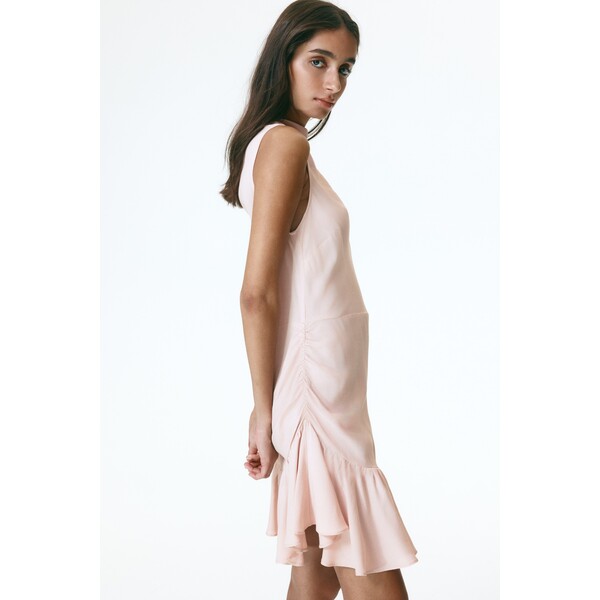 H&M Krepowana sukienka z falbaną 1327927