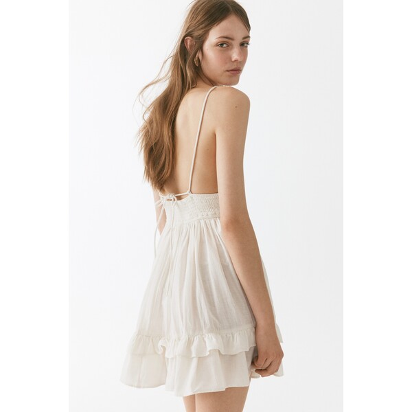 H&M Rozszerzana sukienka z domieszką lnu 1331686