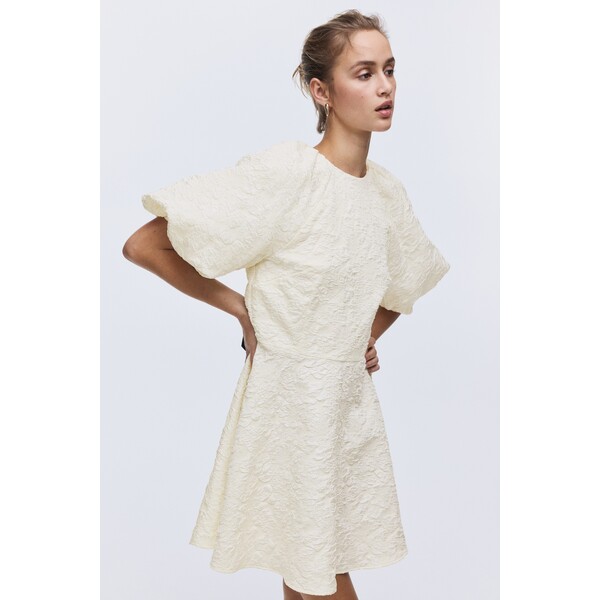 H&M Sukienka z baloniastym rękawem 1312297