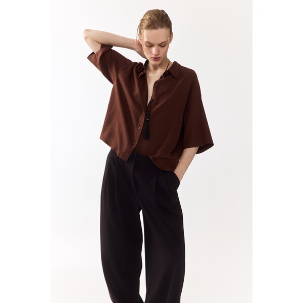 H&M Koszula oversize z domieszką lnu 1307991