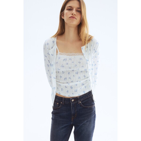 H&M Kardigan z ażurowego dżerseju 1324037