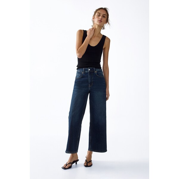 H&M Wide High Waist Ankle Jeans 1324504