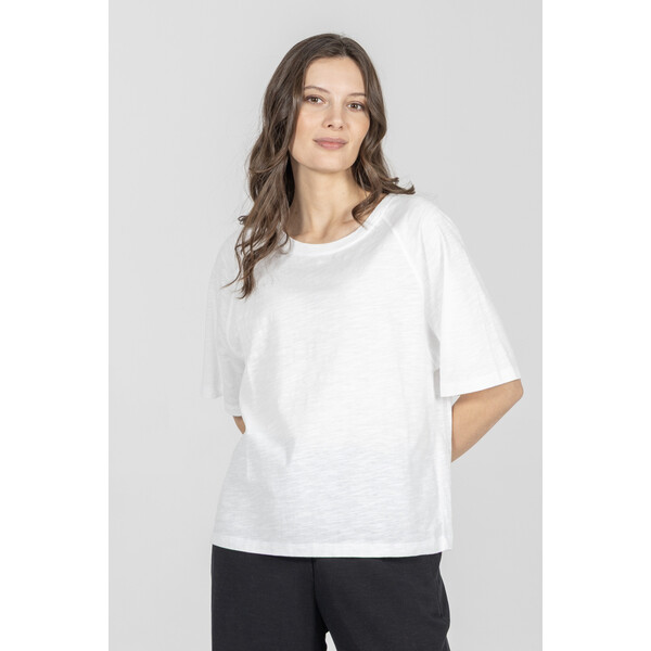 Deni Cler Luźny t-shirt z bawełny T-DC-T003-F2-10-12-1