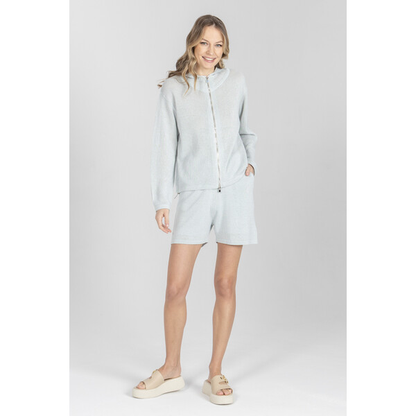 Deni Cler Niebieska bluza zapinana na suwak T-DC-W003-F2-10-51-1