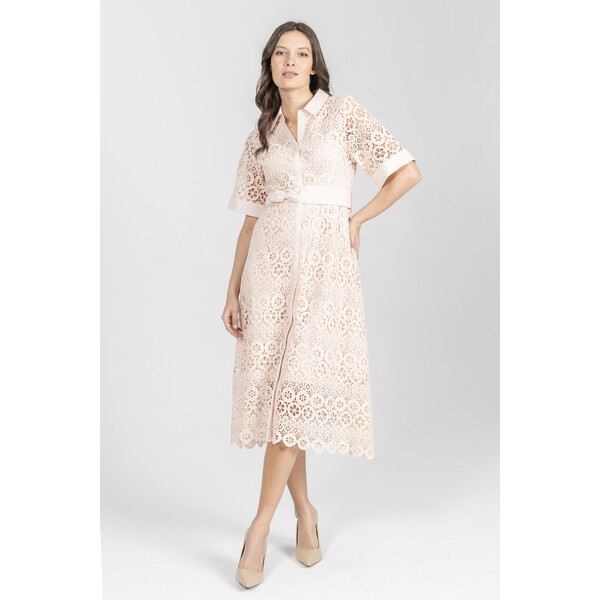 Deni Cler Lekka sukienka z krótkim rękawem T-DC-3256-F2-10-31-1