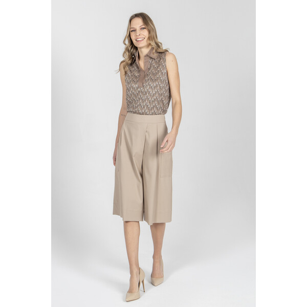 Deni Cler Sweter typu polo T-DC-S220-F2-20-71-1