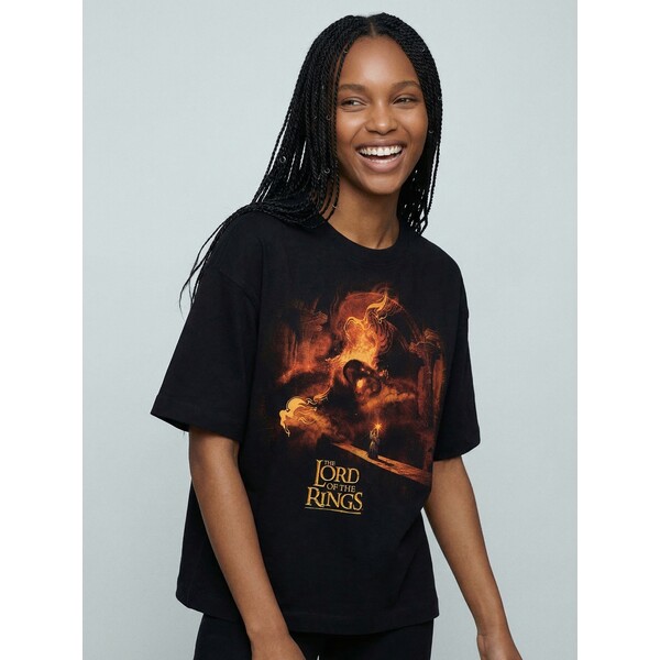 House Czarna koszulka UNISEX z nadrukiem The Lord of the Rings 305KR-99X