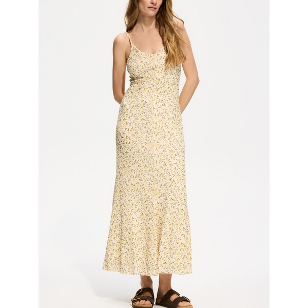 Reserved Wzorzysta sukienka maxi 622LD-02X