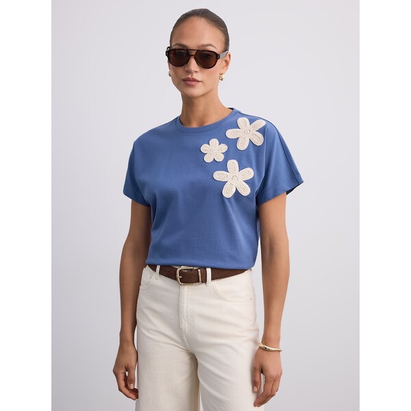 Mohito T-shirt z aplikacją 410KH-05X