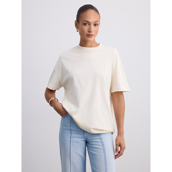 Mohito Bawełniany t-shirt o prostym kroju 332KY-02X