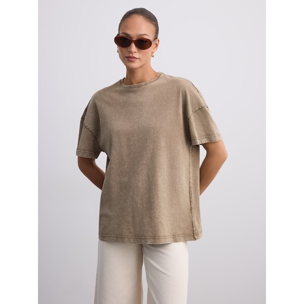 Mohito Bawełniany t-shirt o prostym kroju 332KY-81X