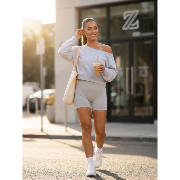 Sinsay Dresowa bluza z asymetrycznym dekoltem Gym Hard 978FI-09M