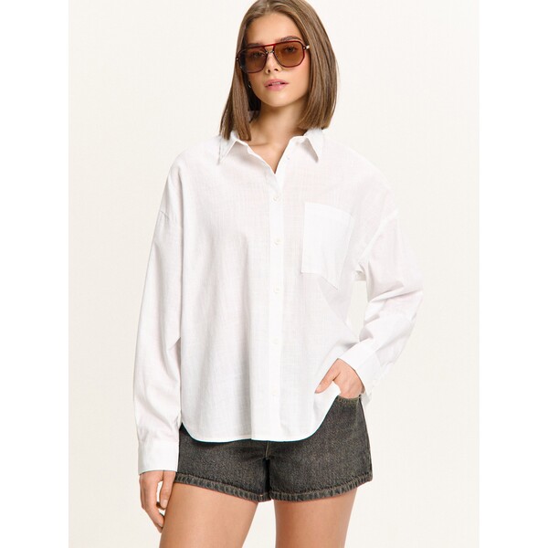 Cropp Biała koszula oversize 973HW-00X