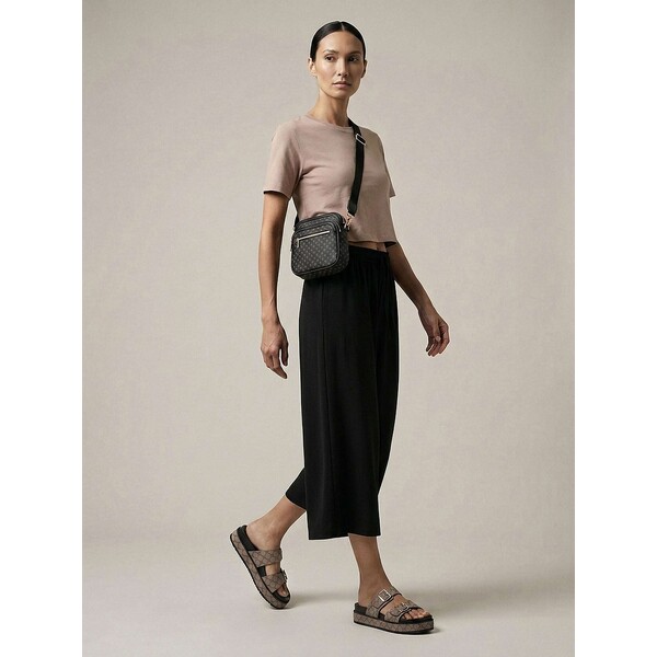 Sinsay Spodnie culotte z kieszeniami 026JJ-99X