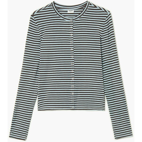 Cropp Koszulka longsleeve z zapięciem na zatrzaski 182KB-MLC